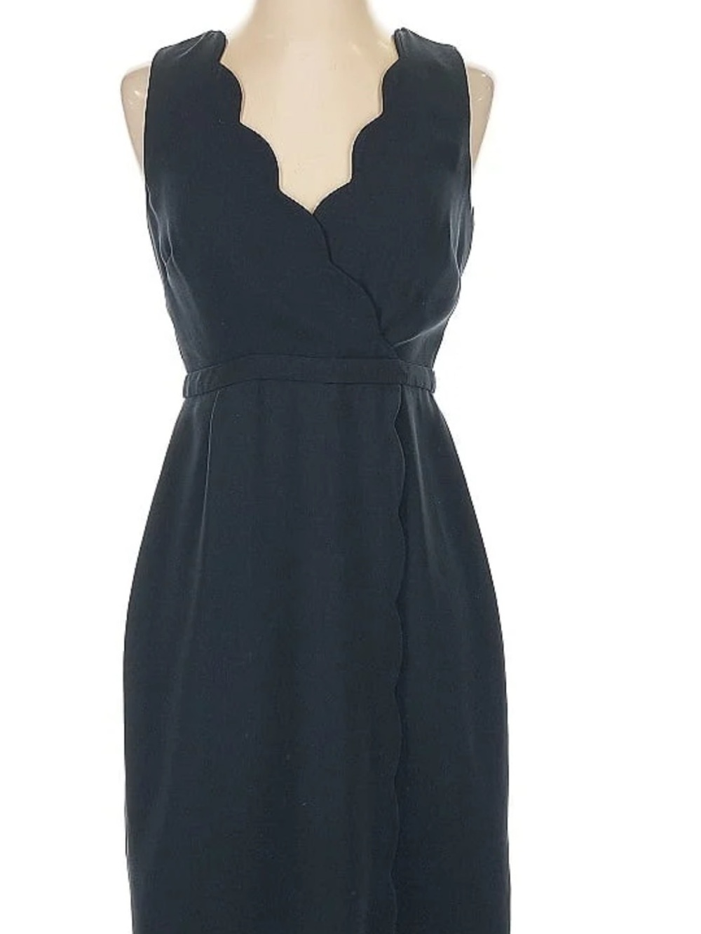 J. Crew Women’s Black Scallop Sheath cocktail Dress size 6